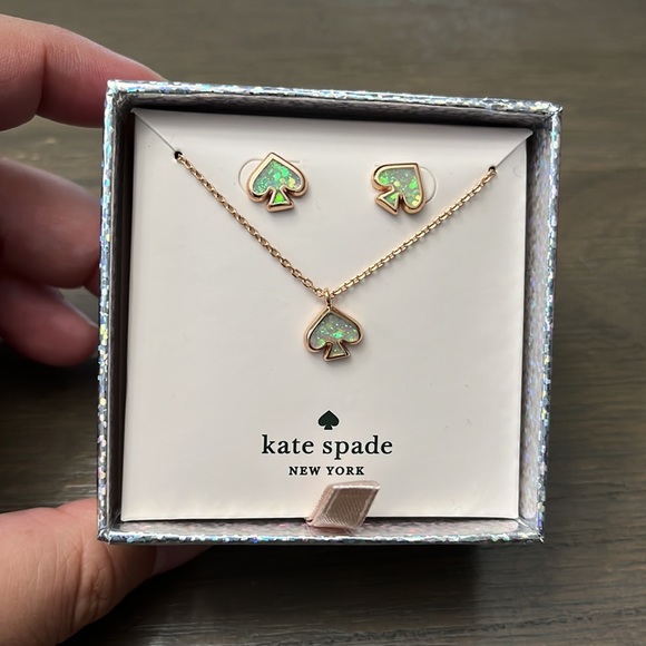 kate spade Jewelry - New in box! Kate Spade everyday Spade opal glitter set